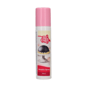 FunCakes Metallic Spray Zwart 100ml