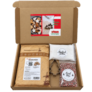 Brievenbuspakket - Bakmix voor Kerstkoekjes - Met Kerstboompje