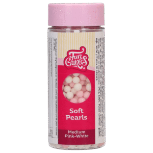 FunCakes Zachte Parels Medium Roze/Wit 60g
