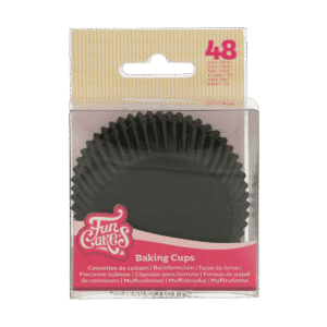 FunCakes Baking Cups Zwart pk/48