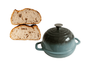 Broodbak bol – Gietijzer – Dutch oven – Smokey Blue 26cm