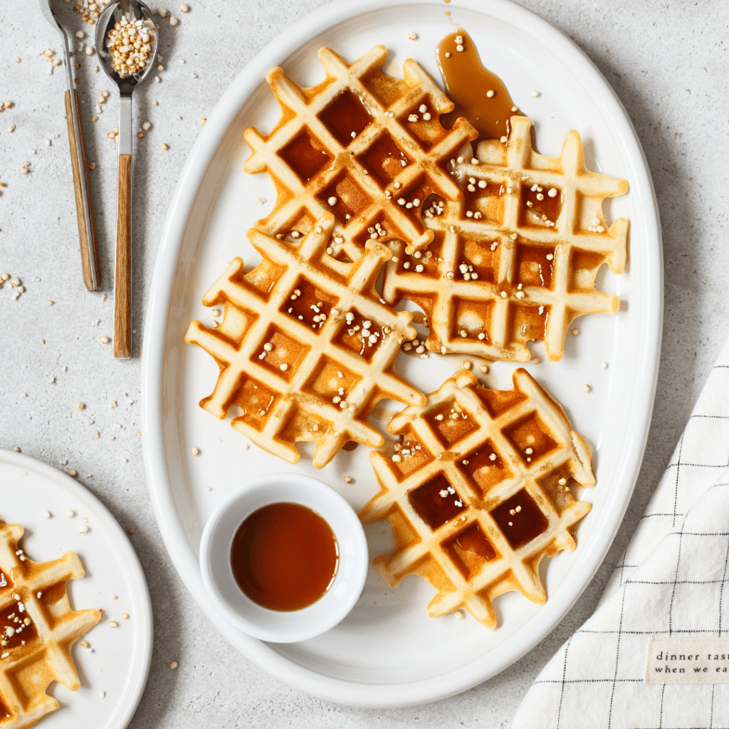 afbeelding voor Recept voor Brusselse wafels met Luxe wit