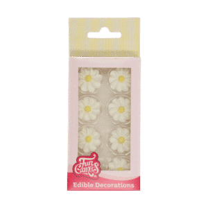 FunCakes Suikerdecoratie Witte Madeliefjes pk/16