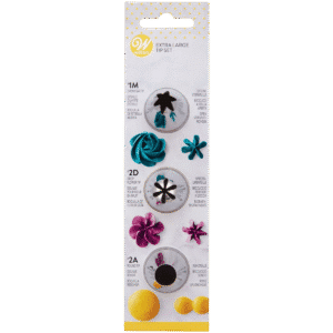 Wilton Decorating Tip Set Extra Large #1M, #2D, #2A