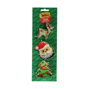 Wilton Koekjesuitsteker Kerstman - Rendier - Kerstboom set/3