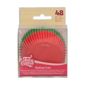 FunCakes Baking Cups Rood / Groen pk/48