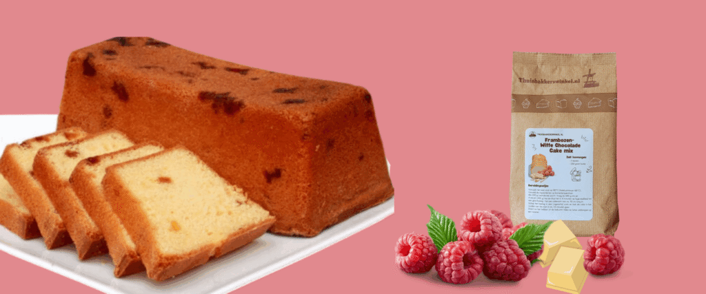 afbeelding voor Frambozencake met witte chocolade
