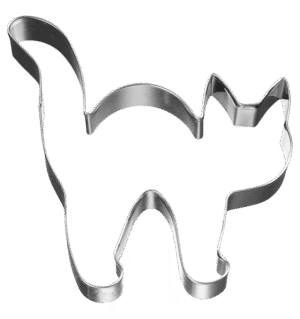 Kat Halloween Uitsteker Rvs 8cm
