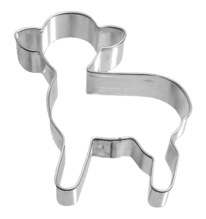Lammetje Uitsteekvorm Rvs - 6,5cm