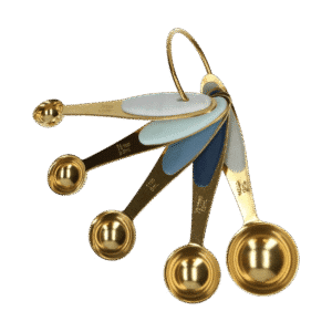 Wilton Gouden Metalen Maatlepels 5 stuks
