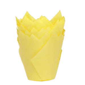 House Of Marie - Muffin Cups - Tulp Geel pk/36