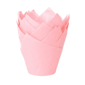 House Of Marie - Muffin Cups - Tulp Baby Rose pk/36
