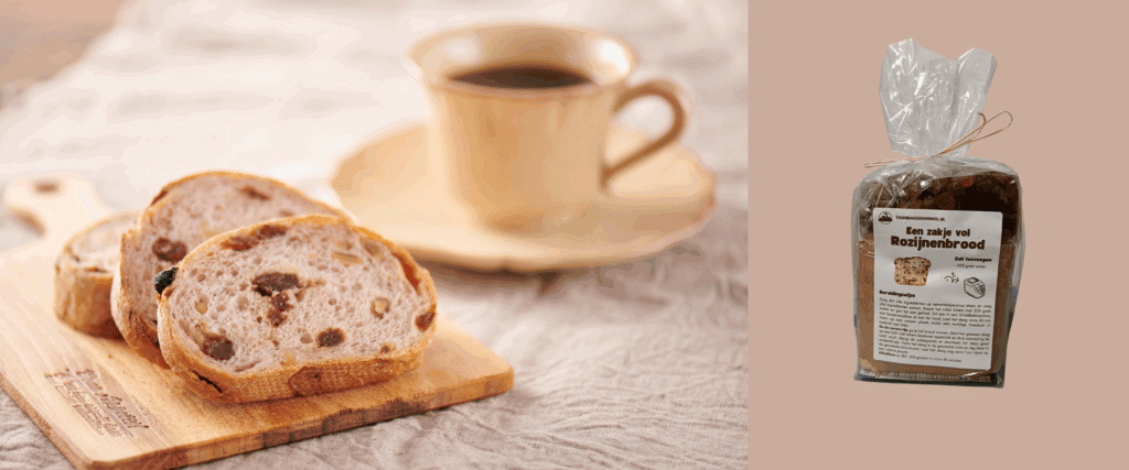 afbeelding voor Recept voor Rozijnenbrood
