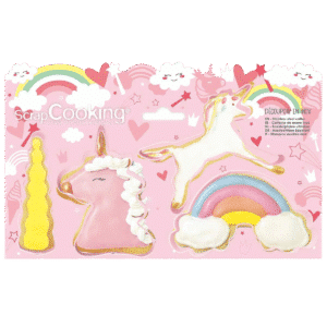 ScrapCooking Cookie Cutter Unicorn Set/4