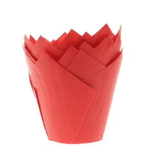 House Of Marie - Muffin Cups - Tulp Rood pk/36
