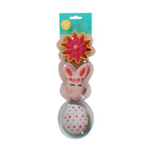 Wilton Koekjes Uitsteker Bloem/Konijnen Hoofd/Ei Set/3