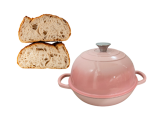 Broodbak bol – Gietijzer – Dutch oven - Blush Pink - 26cm