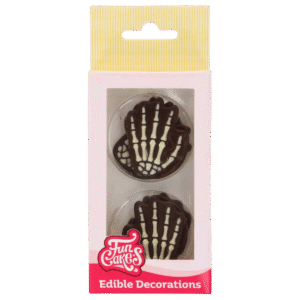 FunCakes Chocolade Decoraties Skelet Handen pk/6