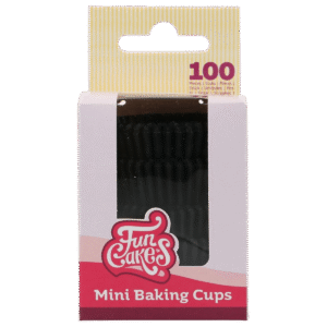 FunCakes Mini Baking Cups Black pk/100