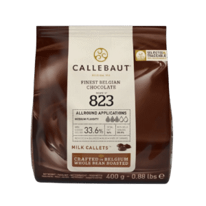 Callebaut chocolade callets melk 823 – 33,6 % cacao – 400 g