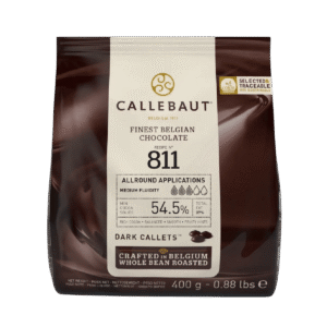 Callebaut chocolade callets puur 811 – 54,5 % cacao – 400 g