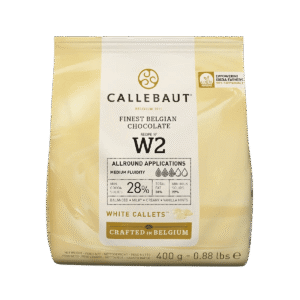 Callebaut chocolade callets wit W2 – 28 % cacaoboter – 400 g