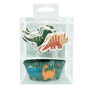ScrapCooking Baking Cups & Toppers Dino set/24