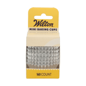 Wilton Mini Metallic Baking Cups Zilver pk/160
