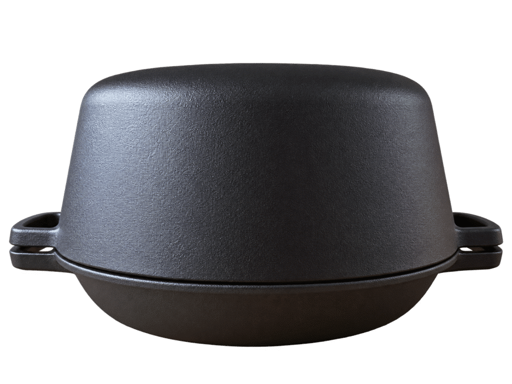 Gietijzeren 2-in-1 braadpan