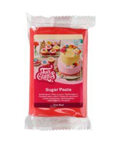 Funcakes rolfondant Fire Red 250 gram