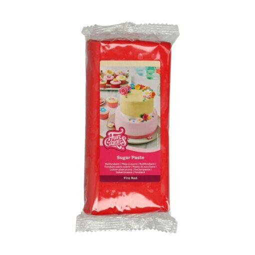 Funcakes rolfondant Fire Red 1kg