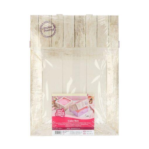 FunCakes Taartdoos - Pure - 32x32x11,5cm pk/2