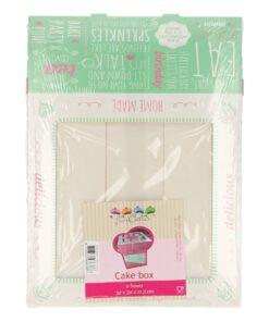FunCakes Taartdoos - Quotes - 32x32x11,5cm pk/2