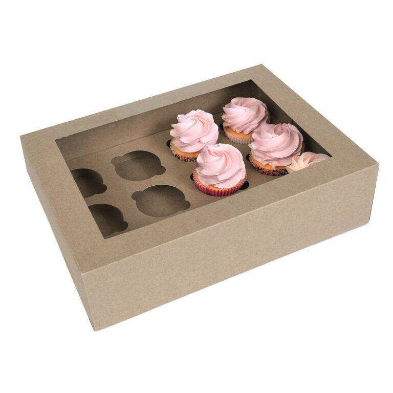 Cupcake doos voor 24 stuks afsluitbaar