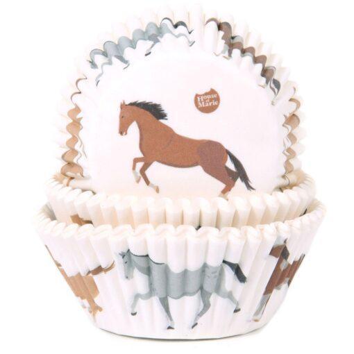 House Of Marie Baking Cups - Paarden pk/50
