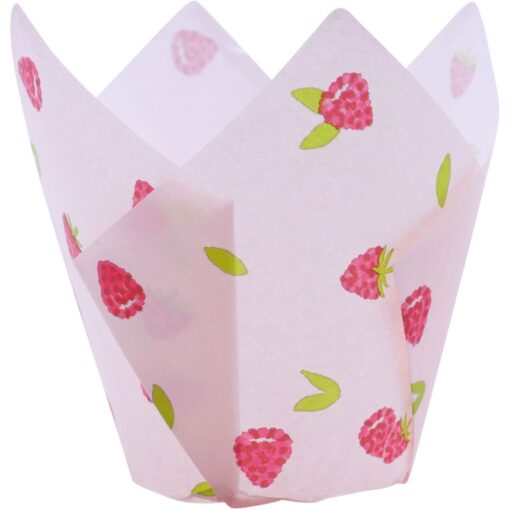PME Muffinvormpjes Tulp - Framboos Pk/24