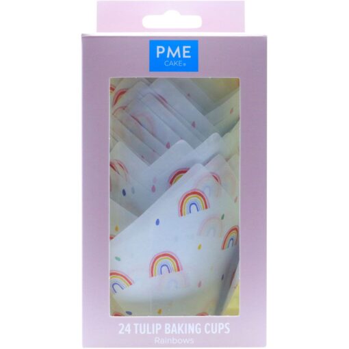 PME Muffinvormpjes Tulp - Regenboog Pk/24 - Afbeelding 2