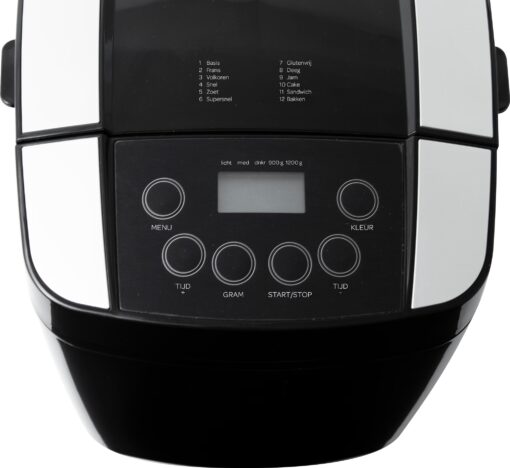 Inventum broodbakmachine - BM125 - zwart - 37x27x21 cm - Afbeelding 2