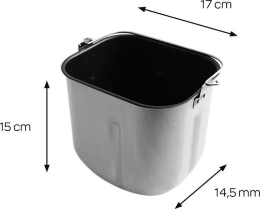 Inventum broodbakmachine BM55 - zwart - 29x27x33 cm - Afbeelding 3