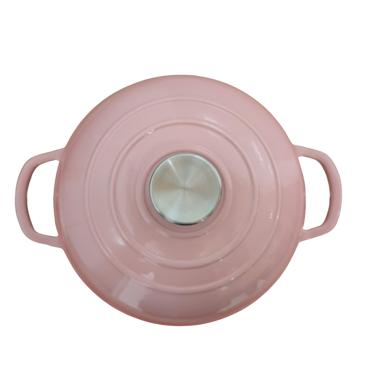 Broodbak bol – Gietijzer – Dutch oven - Blush Pink - 26cm - Afbeelding 2